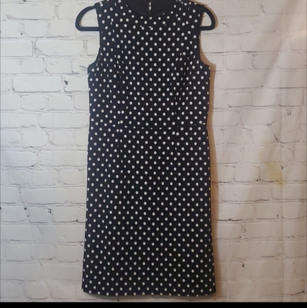 Nine West Polka Dot Sleeveless Dress